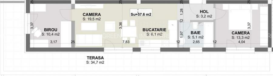 Apartament 3 camere cu terasă panoramică | Sânnicoară – Str. Viitorului | comple - 12