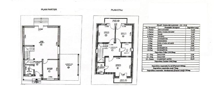 Casa individuala cu 4 camere, 120mp utili, 750mp teren, Cristian - 1