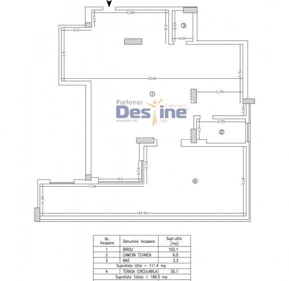 Spatiu birouri premium Copou 111 mp + terasa 55mp - 11
