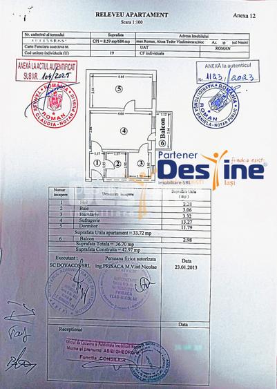 Apartament 2 camere 37 mp renovat mobilat utilat Tudor Vladimirescu, Roman - 14