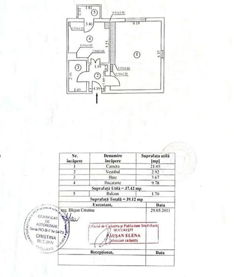 Unirii - Camera de Comert - bloc mixt - 5 minute metrou - 8
