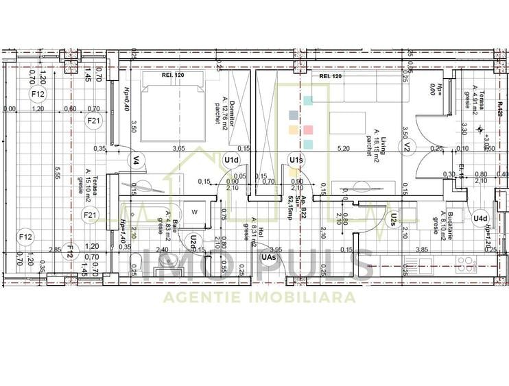 Nou. Lipovei. Decomandat. Bucatarie separata. Terasa + Balcon. Etaj 1. - 1