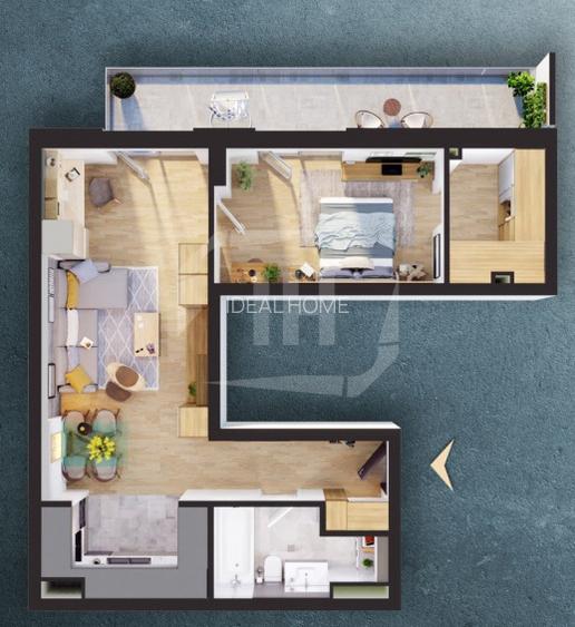 Apartament 2 camere, finisat, Elite City - 5