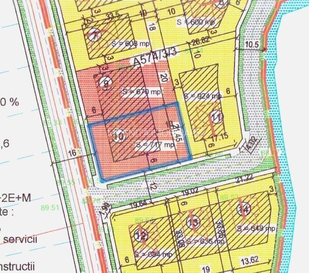 Teren 717mp pe colț în Urseni | P+2E+M | 61 €/mp - 6