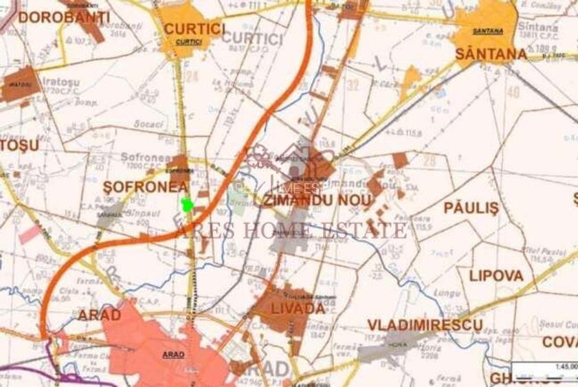 Teren strategic pentru investiție – 5014 mp, Sofronea, Arad. - 3