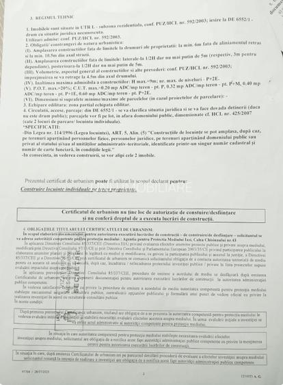 Teren Intravilan 650-700mp Bucium Iași Piatra Sfântă, CU pt Casă, 35.000€ - 4