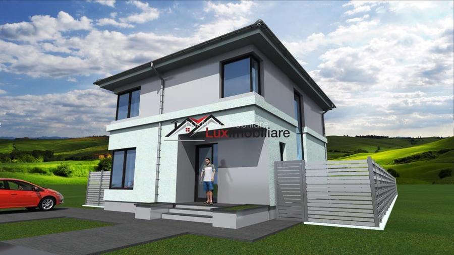 Casa superba semifinisata 120 mp utili + 450 mp teren liber. Zona Corusu. - 14
