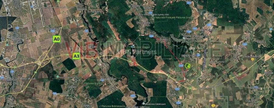 Gruiu - Lunca Garlitei - teren 550 mp - dubla deschidere 25ml - 3