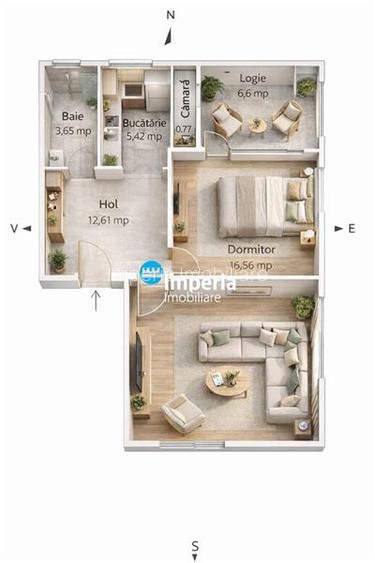 Apartament 2 cam,  decomandat, de vanzare zona Copou - 0scar - 8