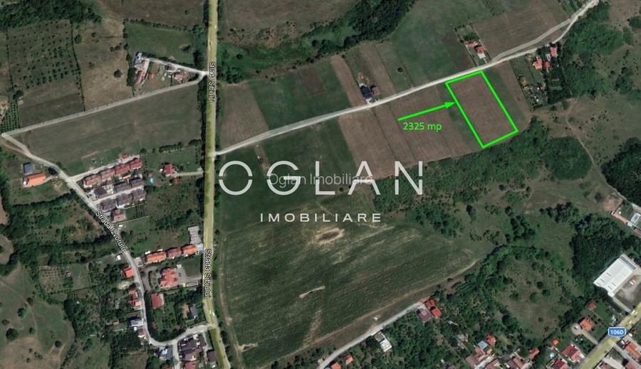 Teren Intravilan Intrare Cisnadie 2325 mp deschidere 25 ml  - 2