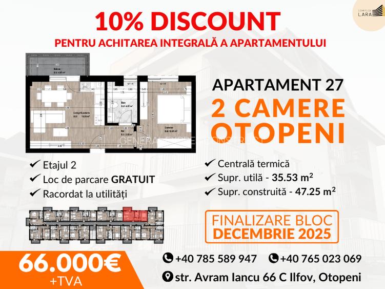 Apartament 3 camere OTOPENI PROIECT FINALIZARE IN PRIMAVARA. Direct Dezvoltator! - 5