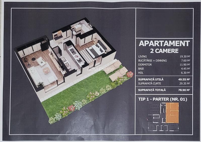 Apartamente 2 cam - Gradina - Terasa - Finisaje la alegere - Str. Postalionului - 4