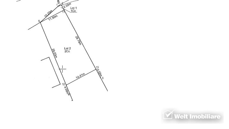 Teren de casa, construibil imediat, HCL aprobat, Str. Vantului, Grigorescu - 2