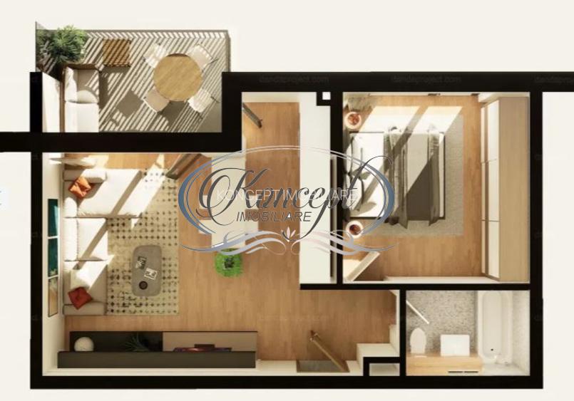 Apartament cu CF si parcare subterana, cartier Intre Lacuri - 1