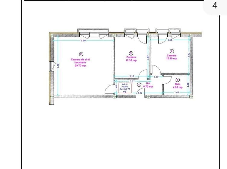 Spatiu birouri 3 camere | 66 mp | Parcare inclusa | Doamna Stanca - 7