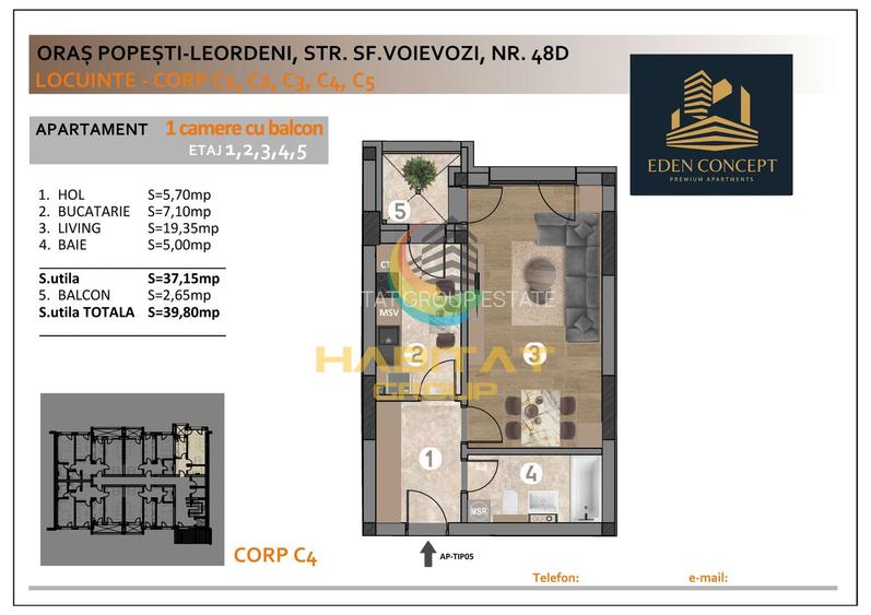 Garsoniera 40mp - Rezidential NOU - premium - 9
