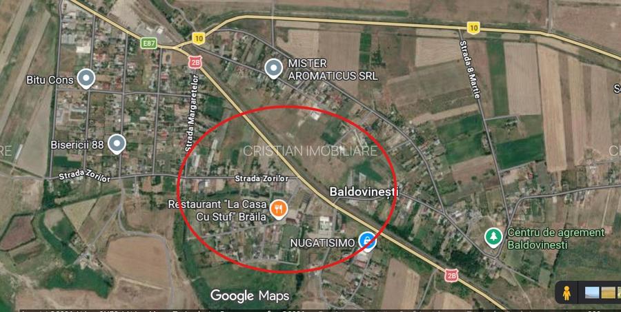 La 5km de Braila Teren intravilan 1080mp cu 97m deschidere toate utilitatile - 2