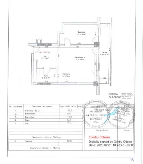 | Apartament 2 camere | 58 mp | Finisat | Zona Str. Frunzisului | - 8