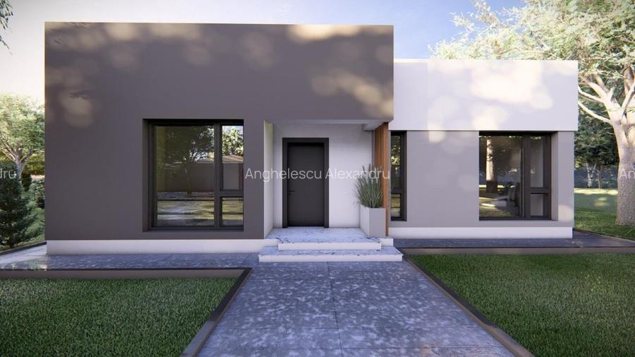  Casă modernă la roșu, parter – Domnești, 500 mp teren. - 2