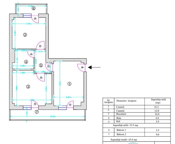1 Decembrie | 2 Camere | Metrou 12min | Centrala | Parcare | 2Balcoane - 13