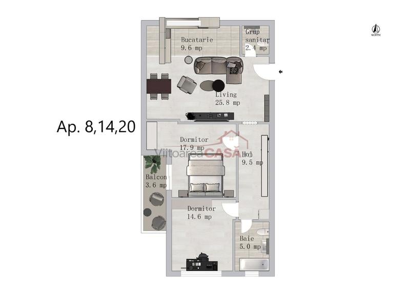 3 camere - Grand Arena