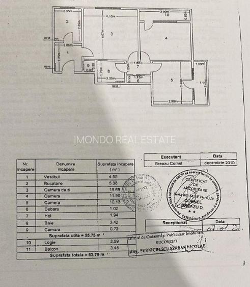 Grivitei I Vanzare apartament 3 camere - 15