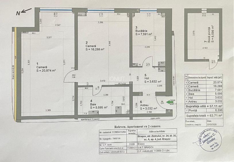 Proprietar vând  apartament  2 camere (60 mp + beci 6 mp)  | Parter | Brasov - 9
