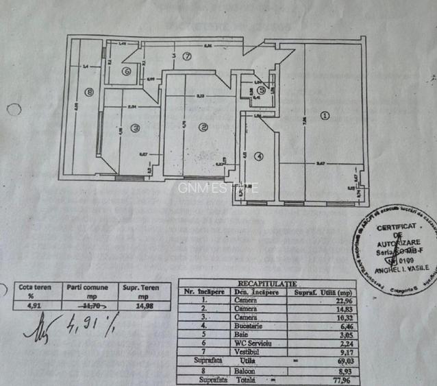3 Camere Et. 5/6 Bloc Nou- Zona Lujerului - 10