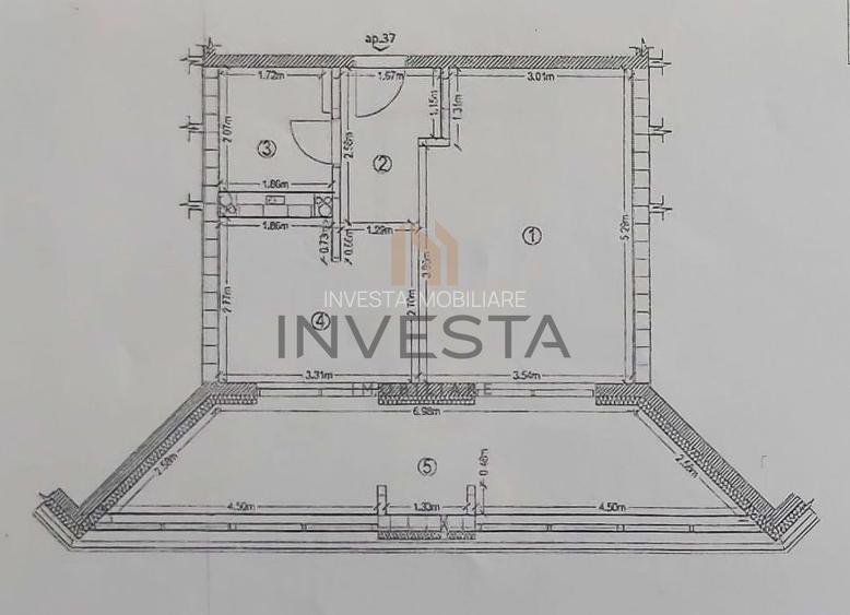 Apartament 2 camere de inchiriat, parcare, intrare Floresti, zona BMW - 1