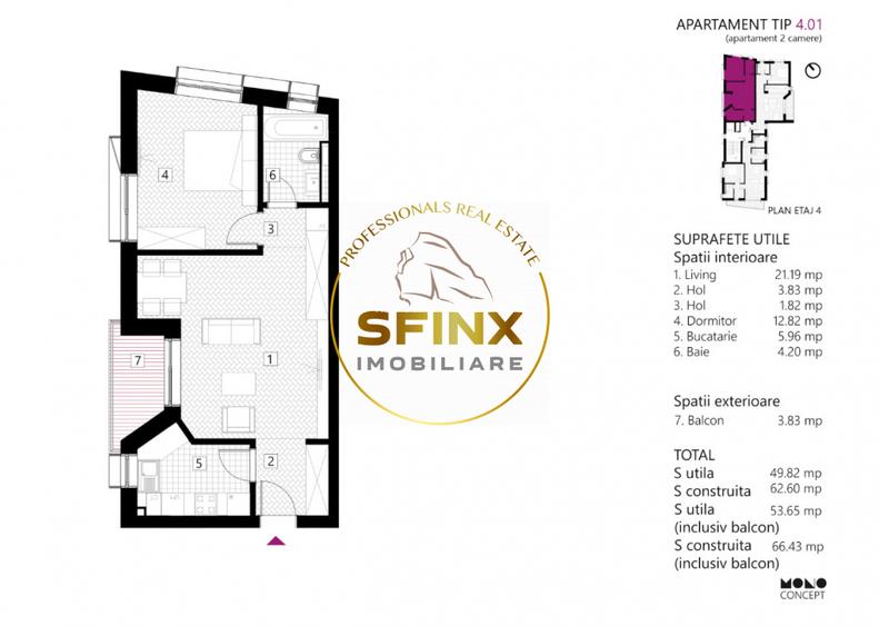 2 Camere | Bloc 2025 | Obor – Lizeanu | Centrala | Incalzire in Pardoseala - 12