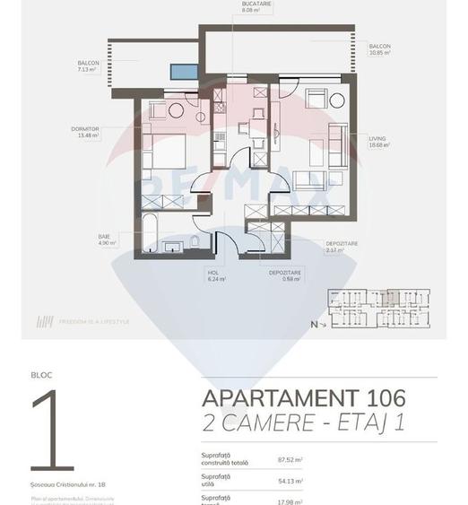 Apartament 2 camere decomandat cu terasa 18mp | Welmont by ROKMAN