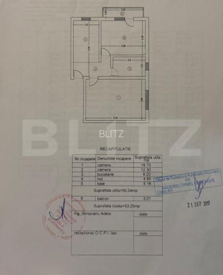 Apartament 2 Camere si Mansarda , Hlincea , 53mp - 9