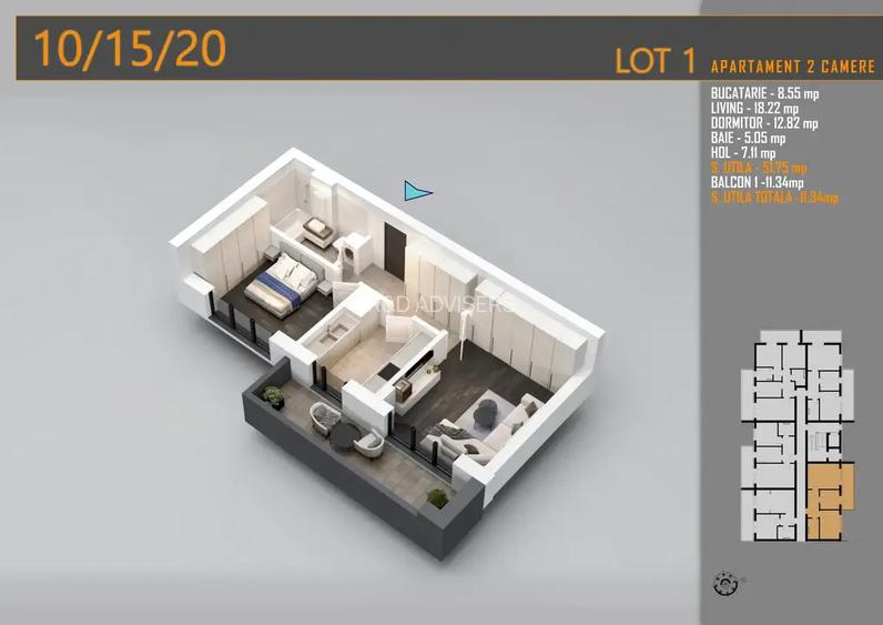 APARTAMENT 2 CAMERE DECOMANDAT THEODOR PALLADY 15 MIN METROU N TECLU - 10