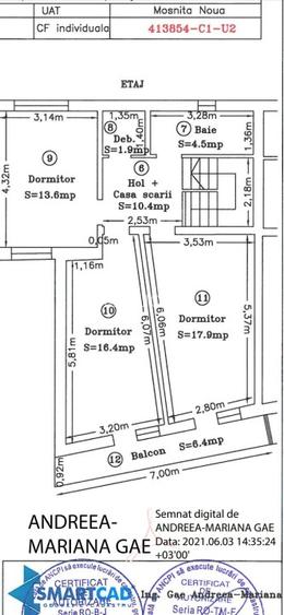 Prprietar vand 1/2 duplex Mosnita Noua, sat Urseni,str Jupiter, 123 mp utili, 26 - 2