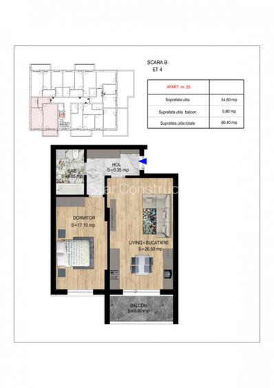 2 camere Decomandat | Titan Pallady, Metrou Teclu - 6