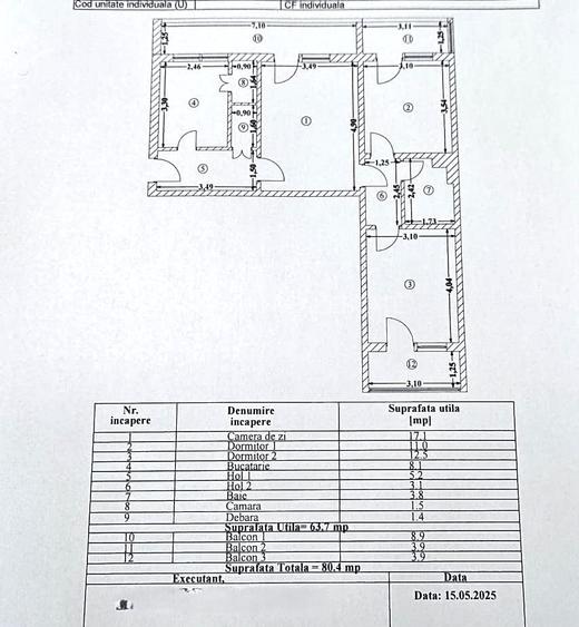 PRIMA INCHIRIERE apartament 3 camere su.80mp. mobilat LUX utilat PREMIUM - 22