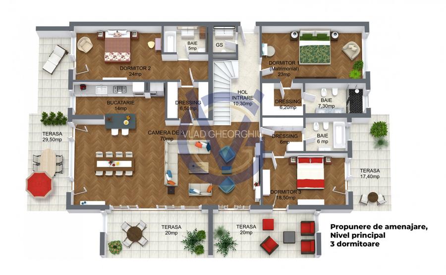 Privind in zare deasupra tuturor - PENTHOUSE unic cu terasa 191 mp - COMISION 0% - 43