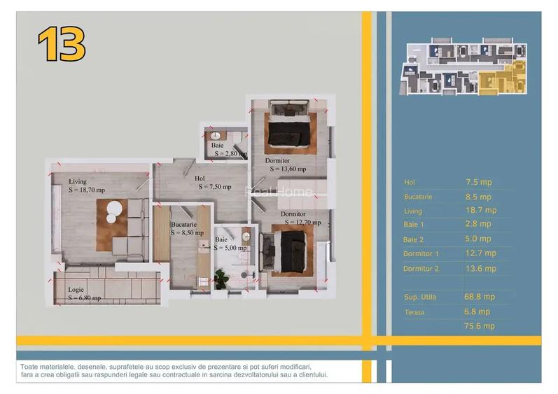 13 min Metrou | 3 Camere | lift | 2 balcoane | premium - 7