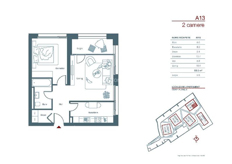 Apartament 2 camere, decomandat, Str. Stuparilor nr.6, Timisoara - 2