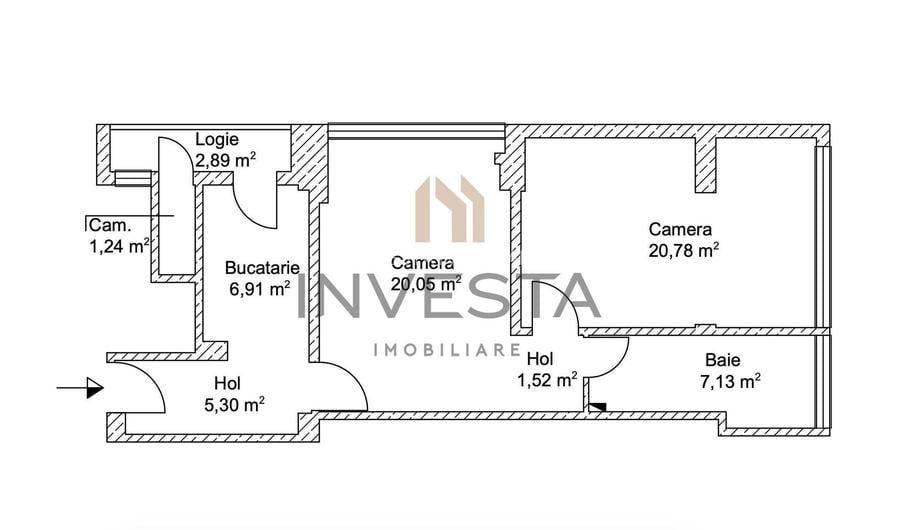 Apartament cu 2 camere, 63 mp utili! Etaj 2! Piata Mihai Viteazu! - 1