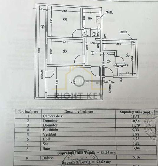 3 Camere Bloc reabilitat Drumul Taberei- metrou Valea Ialomitei - 9