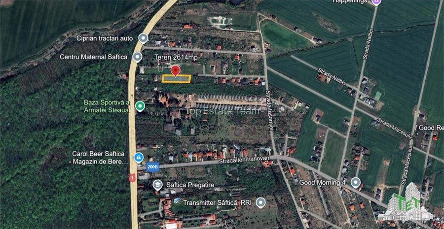 Teren intravilan Balotesti - Saftica 662mp - 3