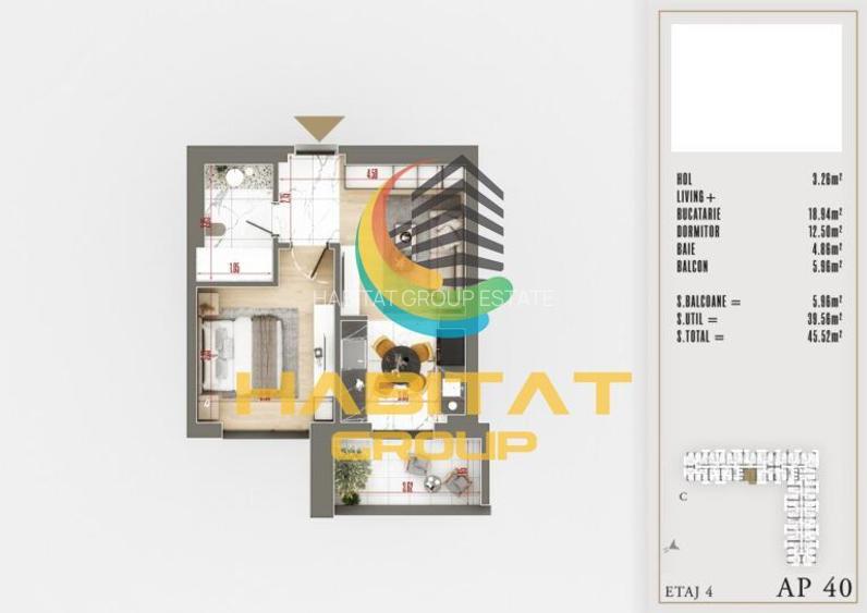 Pallady 2 camere tip studio 48 mp LUX langa Parcul Teilor - 3