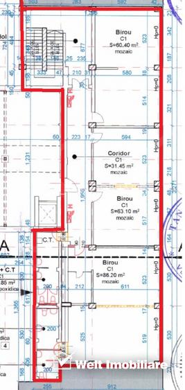 Spatiu multifunctional 270mp cladire noua Clujana - piata 1 Mai - 4