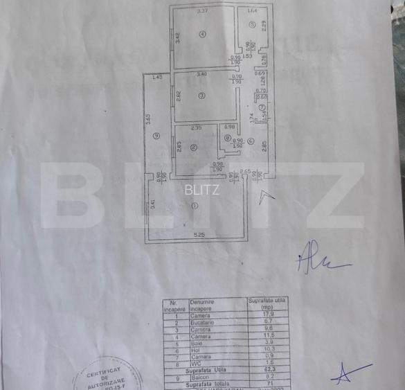 Apartament 3 camere, 62.30 mp, zona Nicolina - 11