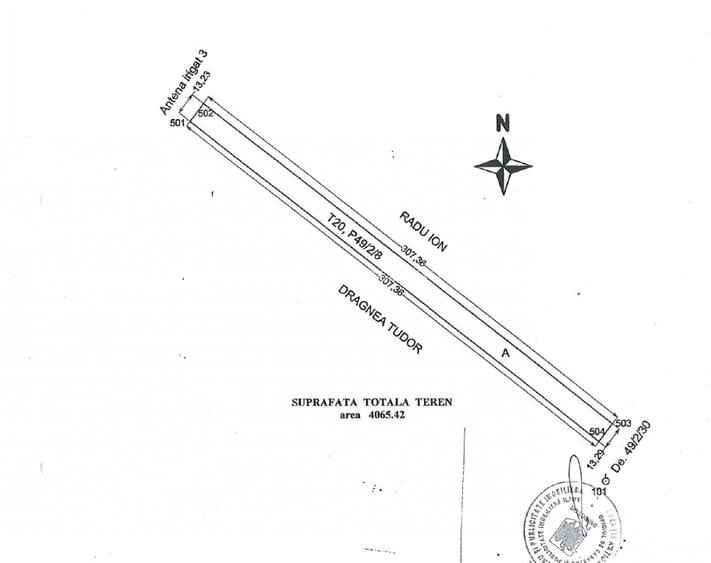 Teren Extravilan In Rate Primaverii Com. Berceni | 4065mp | #EG19 - 2