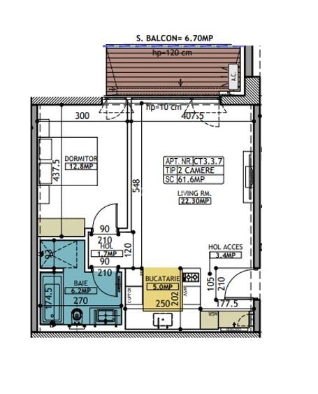 2 camere One Cotroceni Park/ 1 BEDROOM - 2