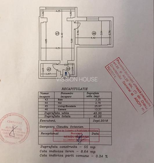 2 camere Piata Muncii - Basarabia | Imobil 2018 | Loc parcare - 15