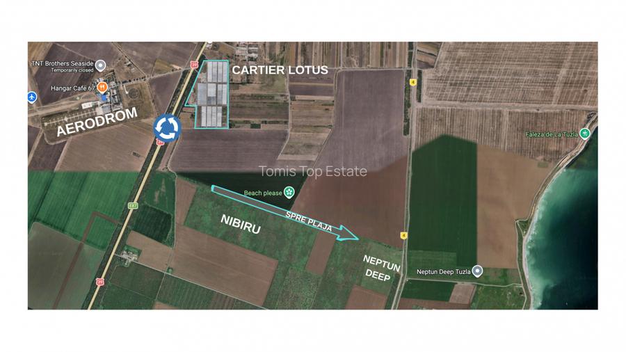 Teren intravilan construibil pe partea cu Marea in zona Aerodrom NIBIRU - 7