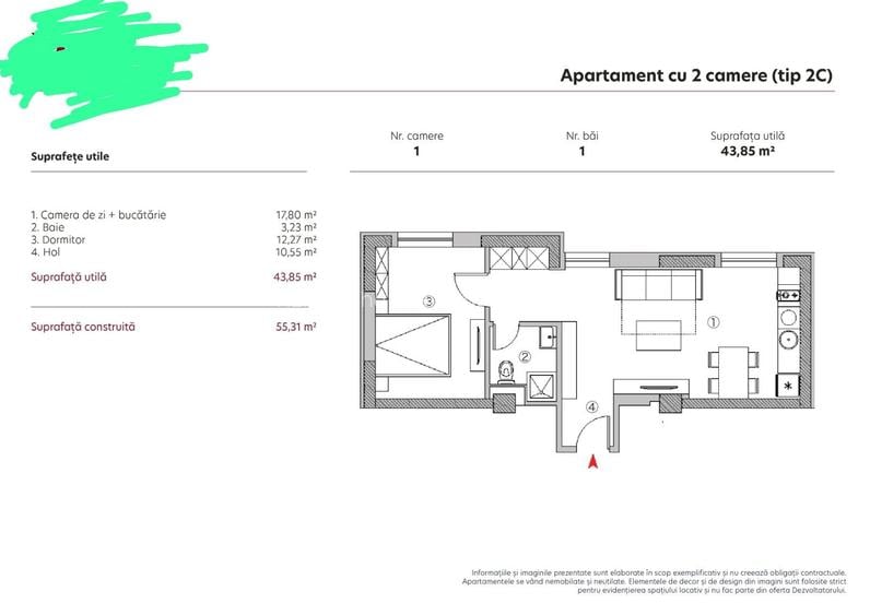 Apartament de lux zona Traian Unirii - 120500 EURO + TVA - 0 % COMISION - 9